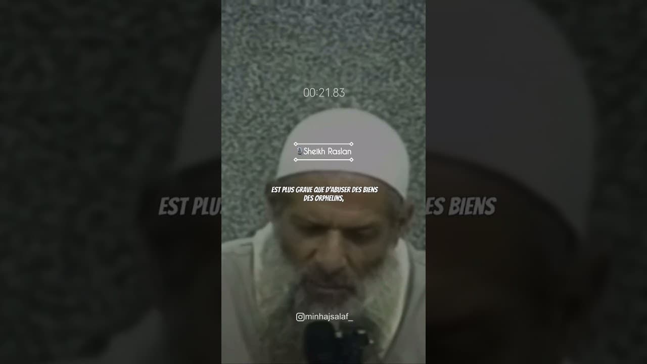 Le shirk pire péché !